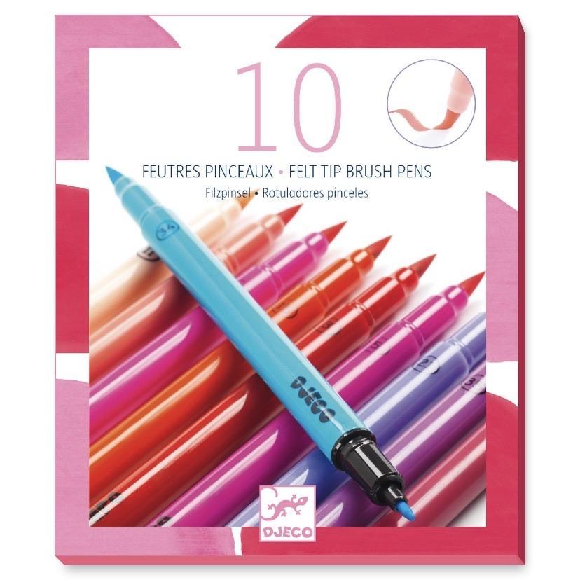 Djeco - 10 double-ended felt tip pens - sweet colours | Scout & Co