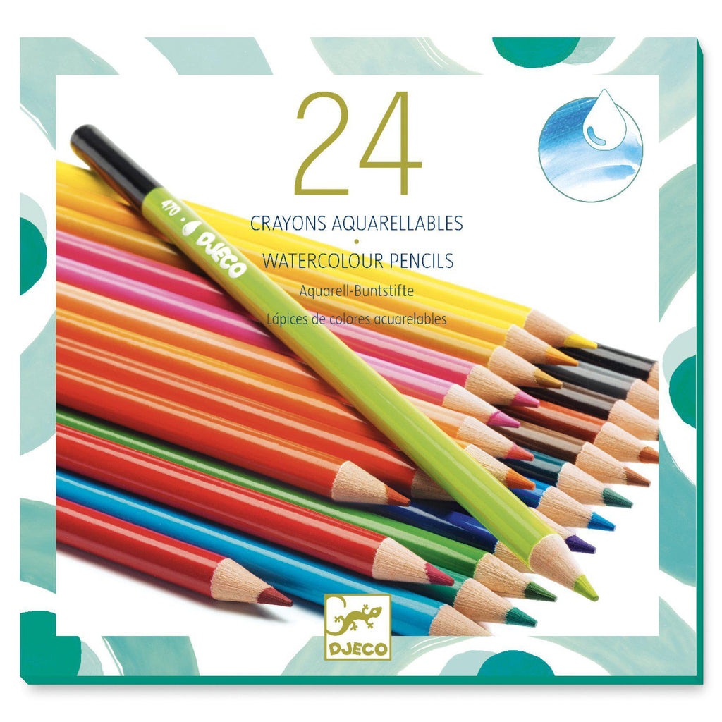 Djeco - 24 watercolour pencils | Scout & Co