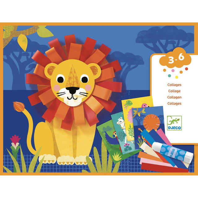 Djeco - Animals collage kit - With Small Loops | Scout & Co