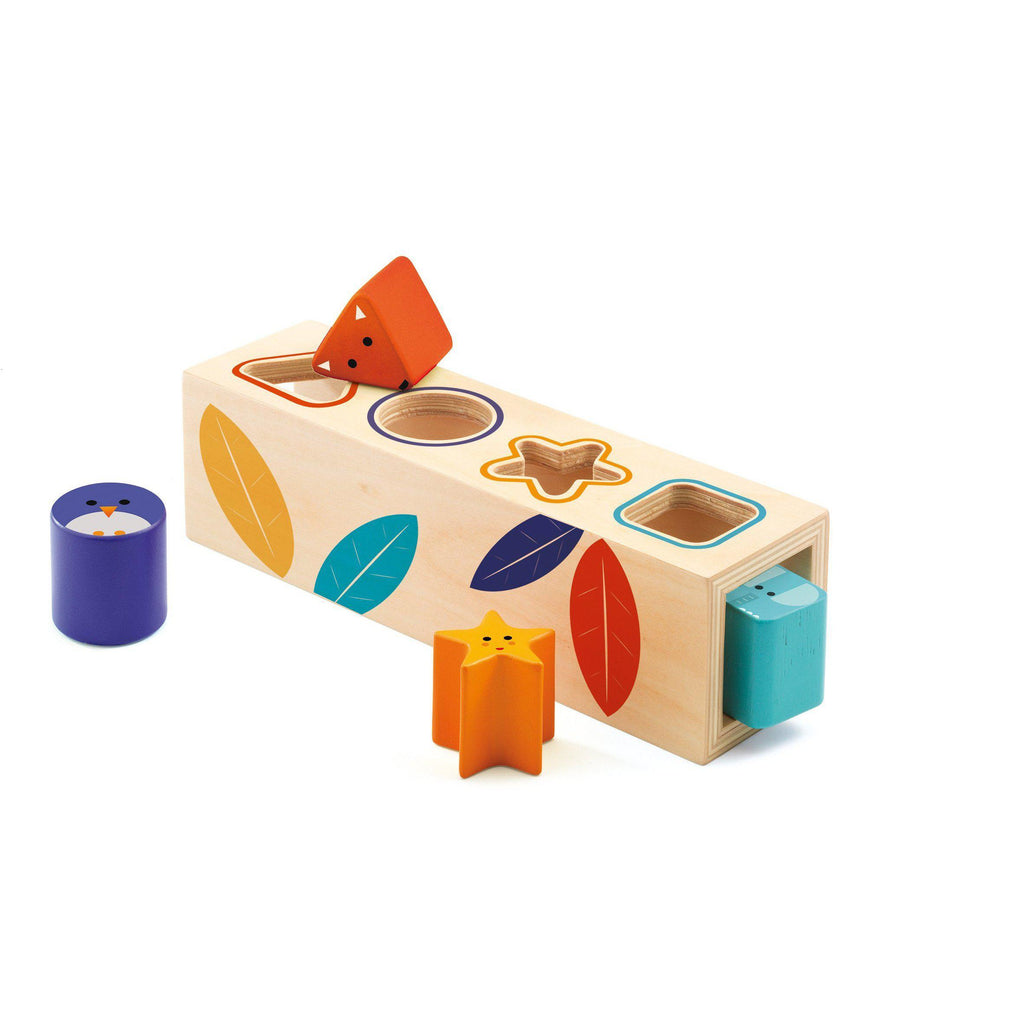 Djeco - BoitaBasic wooden shape sorter game | Scout & Co