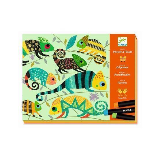 Djeco - Coloured Jungle oil pastels craft kit | Scout & Co
