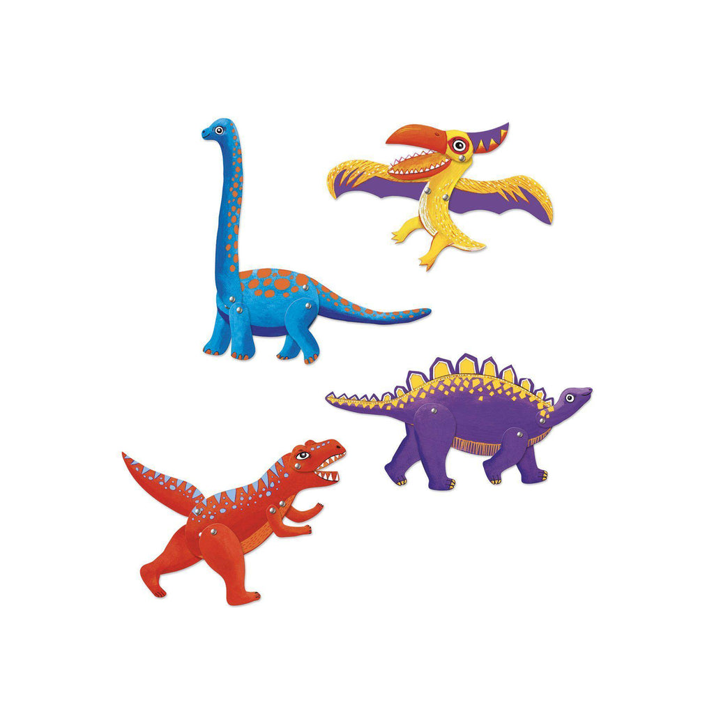 Djeco - Dinosaurs jumping jacks to colour in | Scout & Co