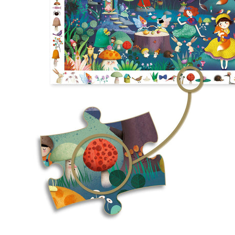 Djeco - Enchanted Forest 100-piece observation jigsaw puzzle | Scout & Co