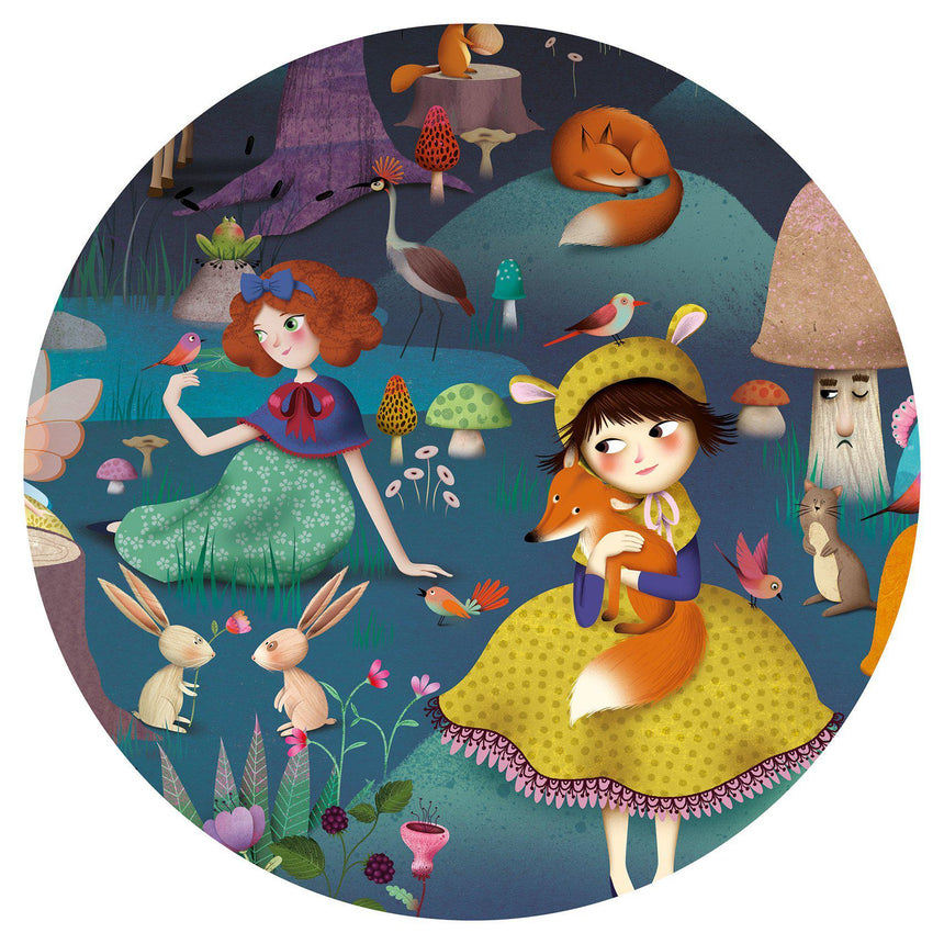 Djeco - Enchanted Forest 100-piece observation jigsaw puzzle | Scout & Co