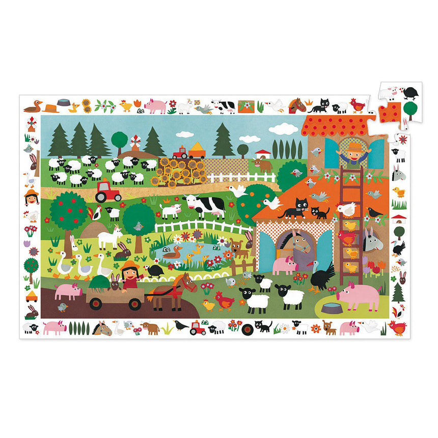 Djeco - Farm 35-piece observation jigsaw puzzle | Scout & Co