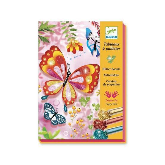 Djeco - Glitter Butterflies glitter boards set | Scout & Co