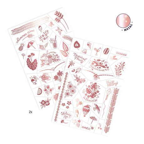 Djeco - Hello Summer metallic temporary tattoos | Scout & Co