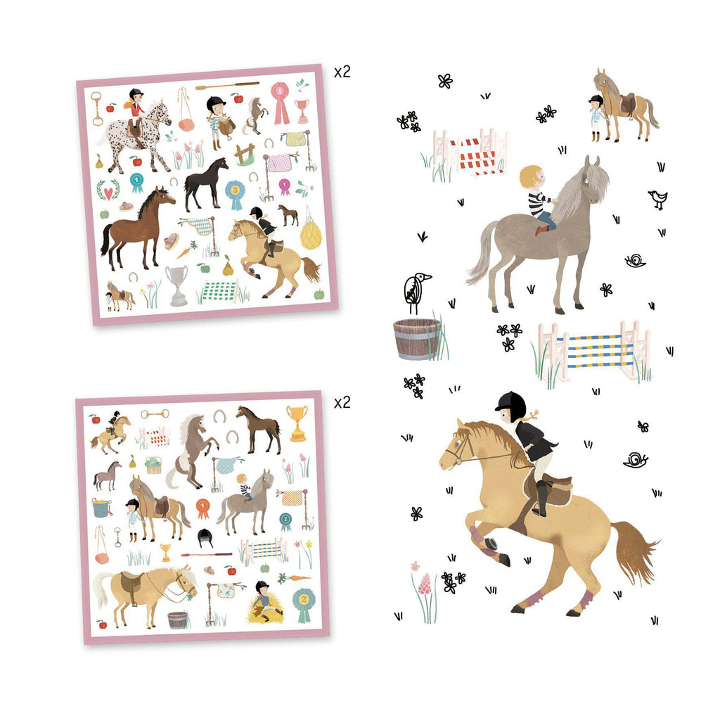 Djeco - Horses stickers | Scout & Co