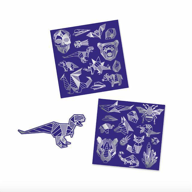 Djeco - Iron metallic scratch art stickers | Scout & Co