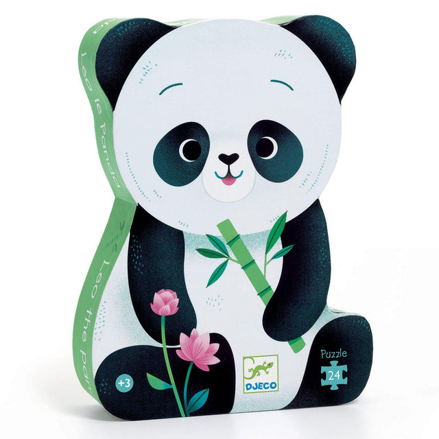 Djeco - Léo The Panda 24-piece silhouette jigsaw puzzle | Scout & Co
