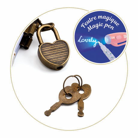 Djeco - Oana secret notebook with lock & key and magic pen | Scout & Co