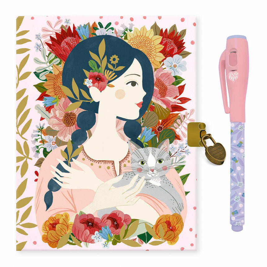 Djeco - Oana secret notebook with lock & key and magic pen | Scout & Co