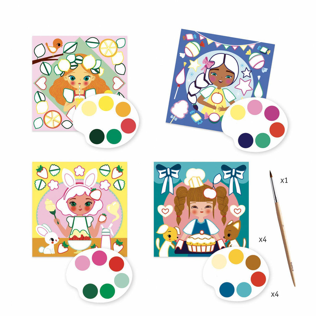 Djeco - Painting cards - Snack Time | Scout & Co