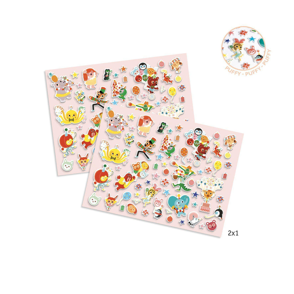 Djeco - Party puffy stickers | Scout & Co
