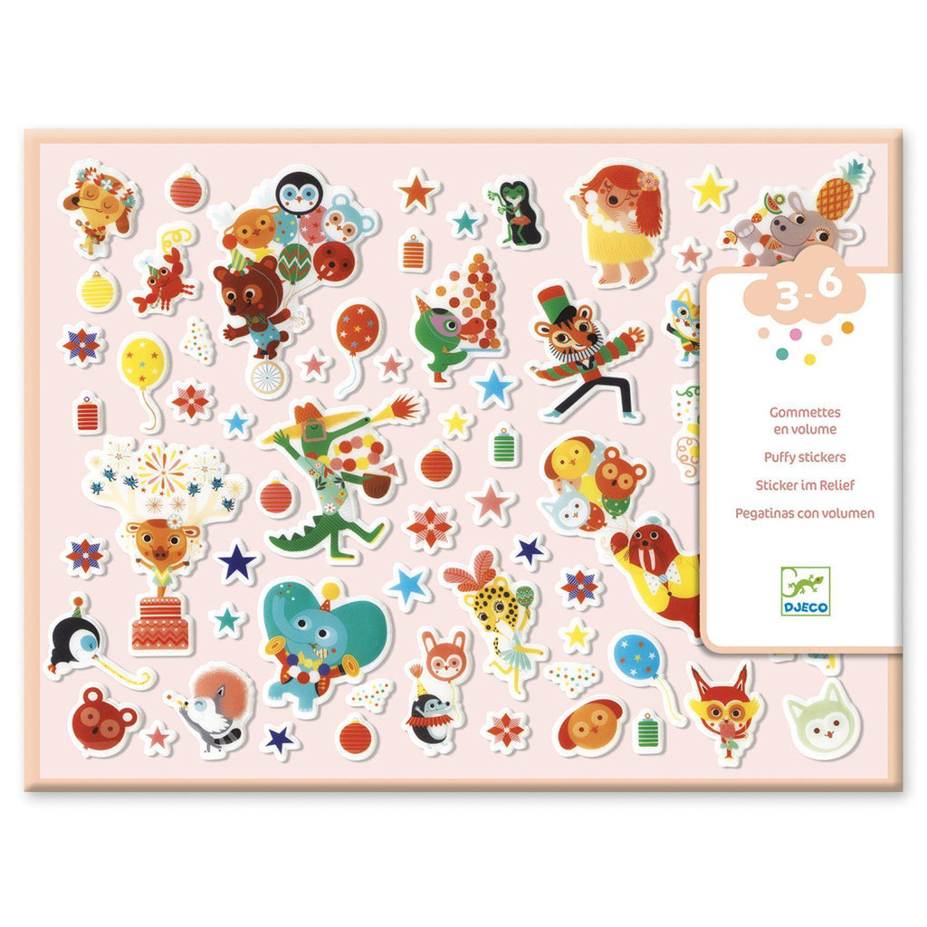 Djeco - Party puffy stickers | Scout & Co