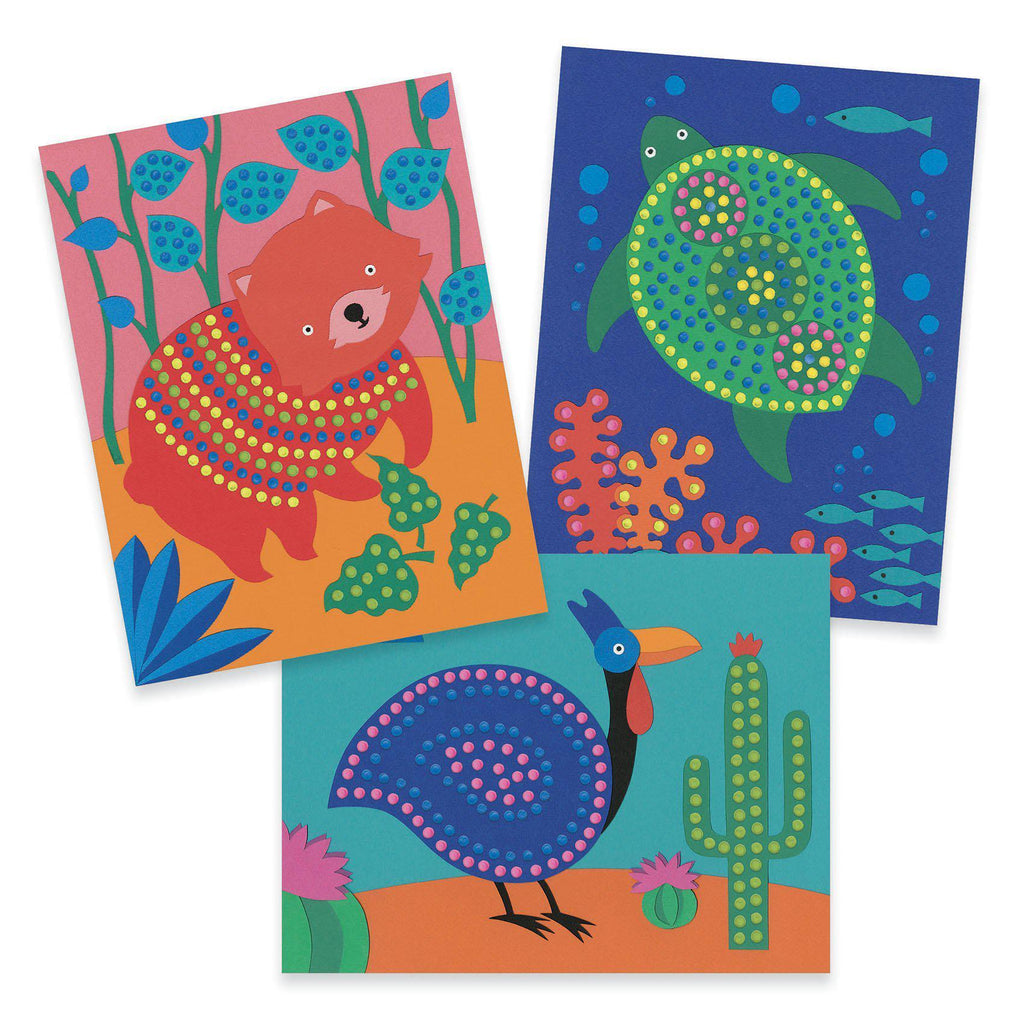 Djeco - Pointillism painting with sticks craft set | Scout & Co