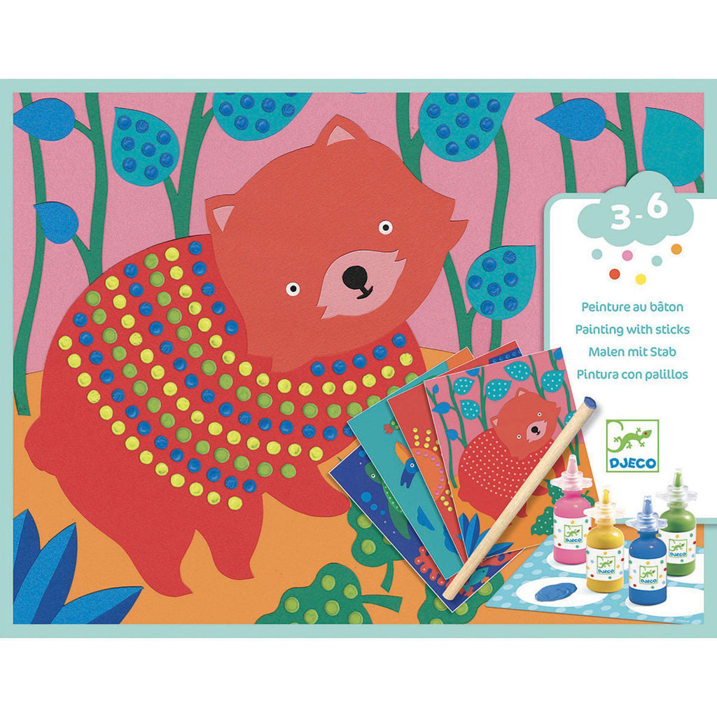 Djeco - Pointillism painting with sticks craft set | Scout & Co