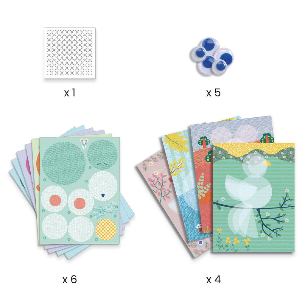 Djeco - Round And Round collage kit | Scout & Co