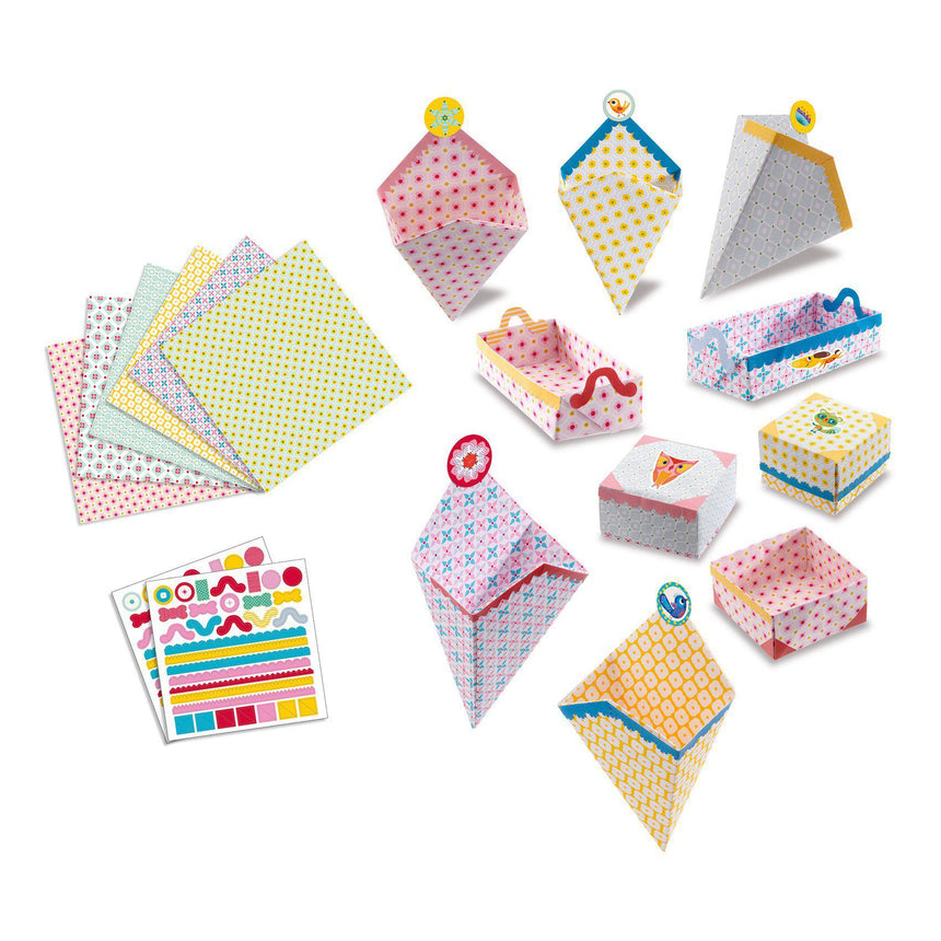 Djeco - Small Boxes folding paper craft kit | Scout & Co