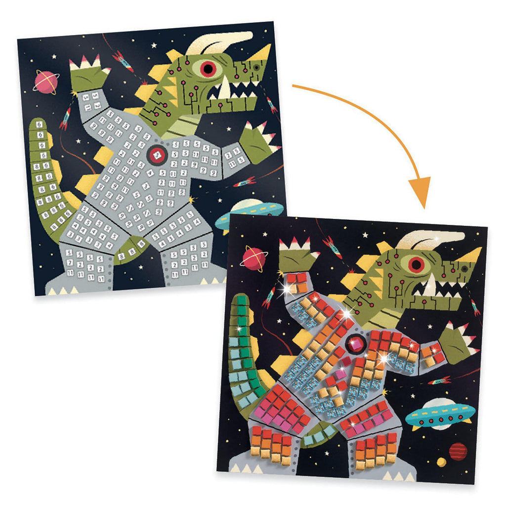Djeco - Space Battle mosaic craft set | Scout & Co