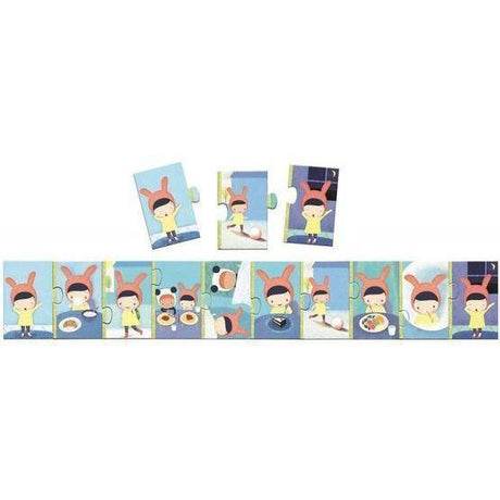 Djeco - The Day 10-piece jigsaw puzzle | Scout & Co