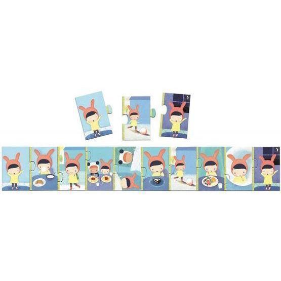 Djeco - The Day 10-piece jigsaw puzzle | Scout & Co