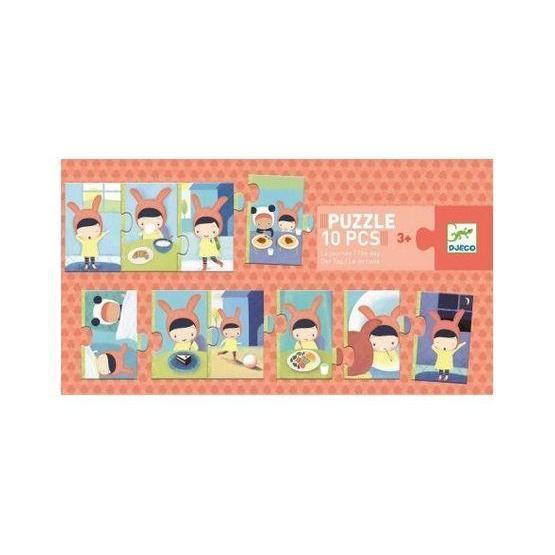 Djeco - The Day 10-piece jigsaw puzzle | Scout & Co