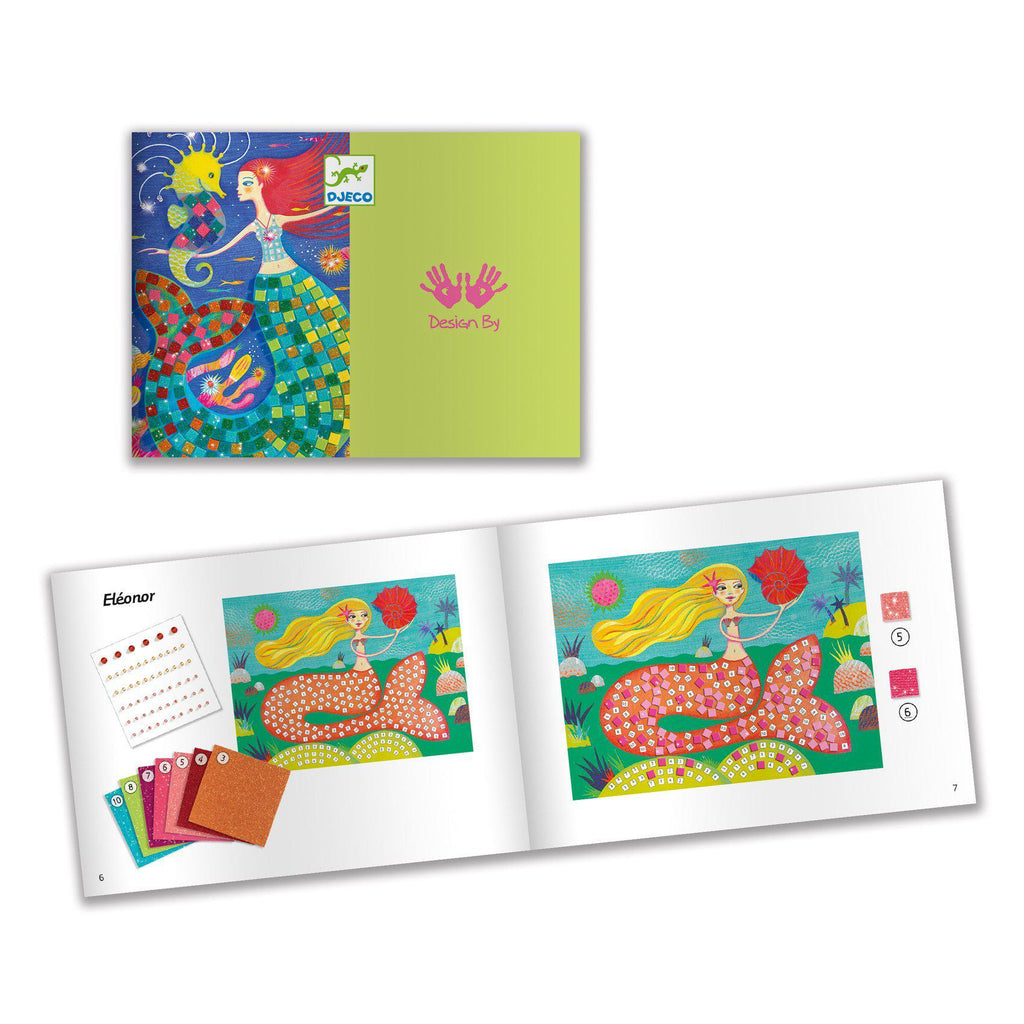 Djeco - The Mermaid's Song mosaic craft set | Scout & Co