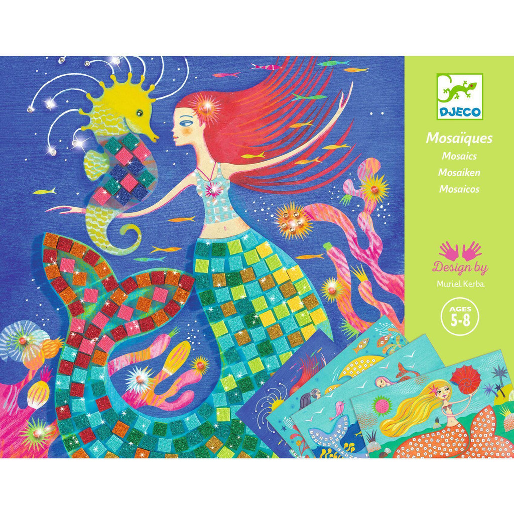 Djeco - The Mermaid's Song mosaic craft set | Scout & Co