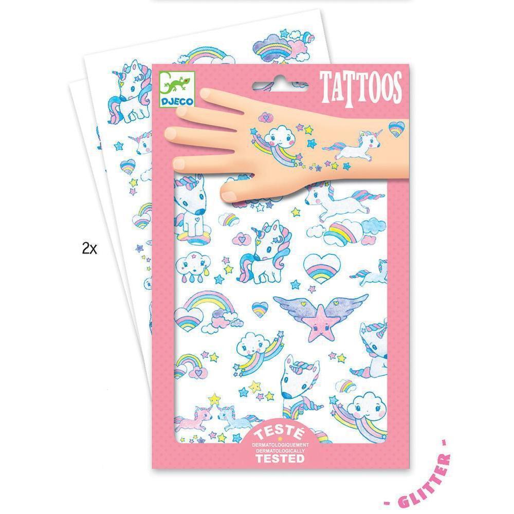 Djeco - Unicorns temporary tattoos | Scout & Co