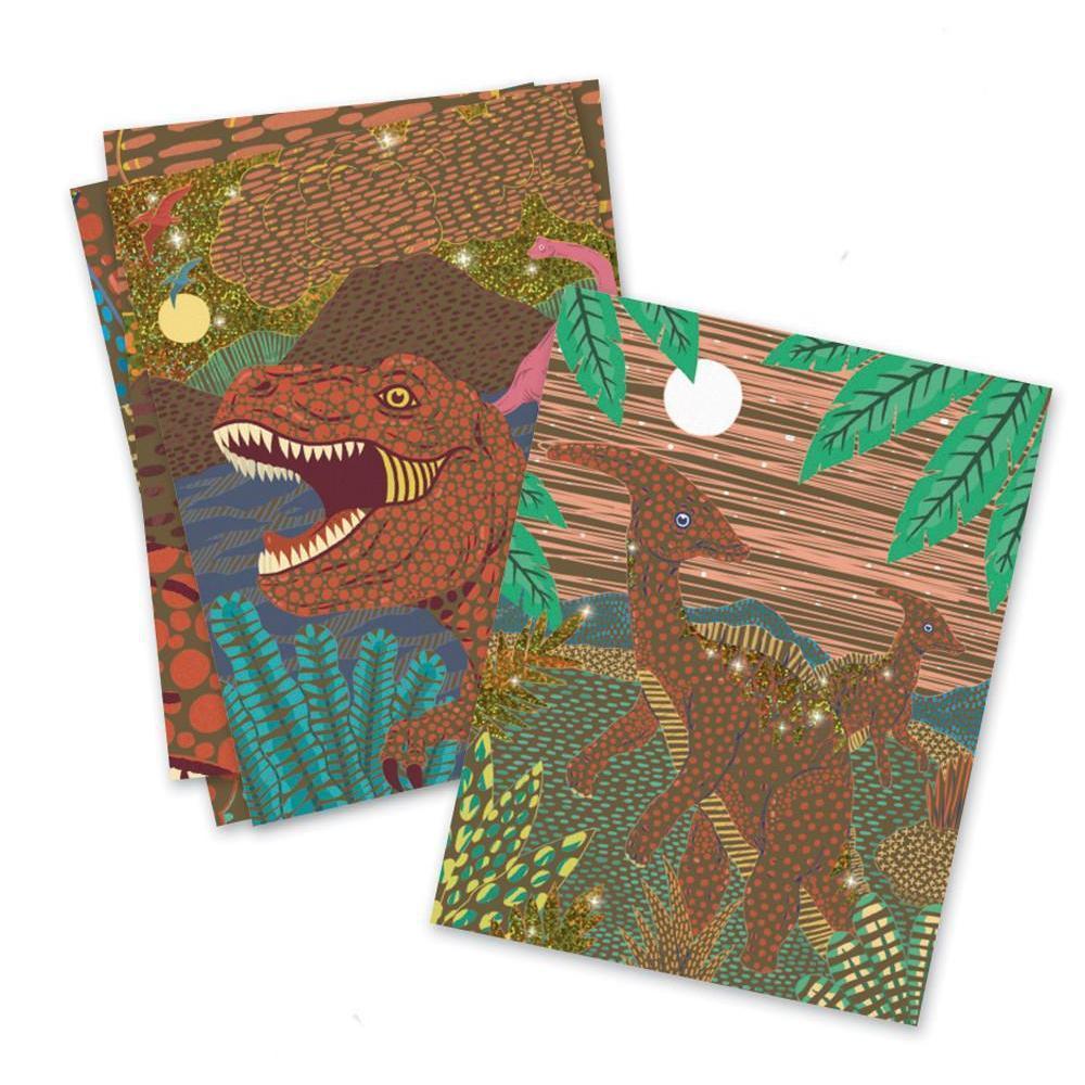 Djeco - When Dinosaurs Reigned scratch cards | Scout & Co