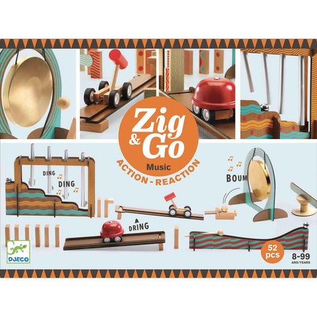 Djeco - Zig & Go Action Reaction construction game - 52 pieces - Music | Scout & Co