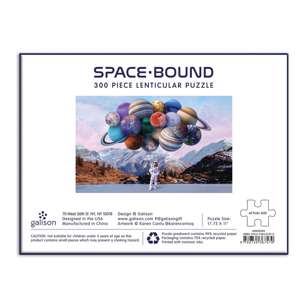 Galison - Space Bound lenticular jigsaw puzzle - 300 pieces | Scout & Co