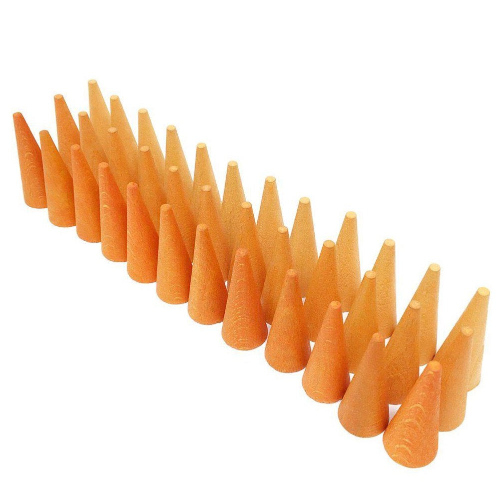 Grapat - Orange cone mandala 36 wooden pieces | Scout & Co