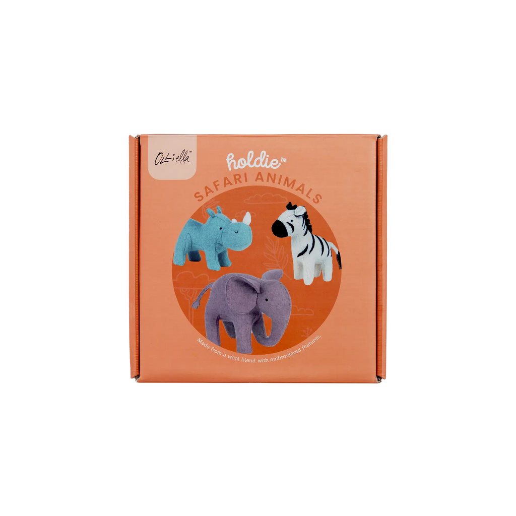 Olli Ella - Holdie Folk Safari Animals soft toys - set of 3 | Scout & Co