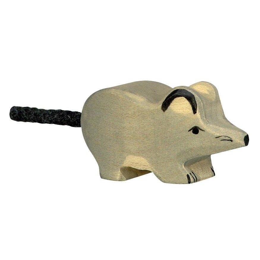Holztiger - Grey mouse wooden toy | Scout & Co