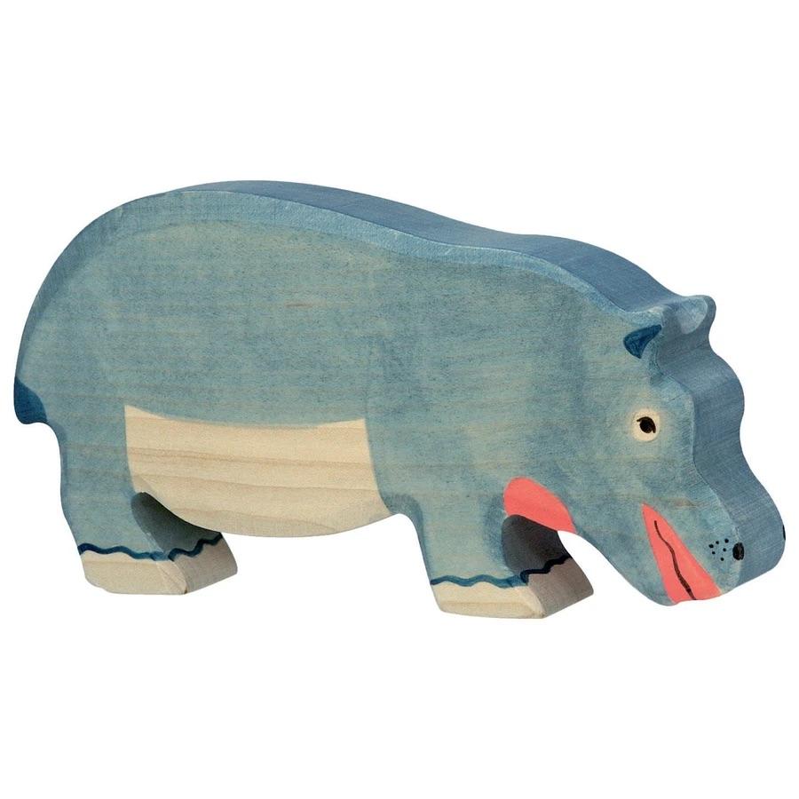Holztiger - Hippopotamus wooden toy, feeding | Scout & Co