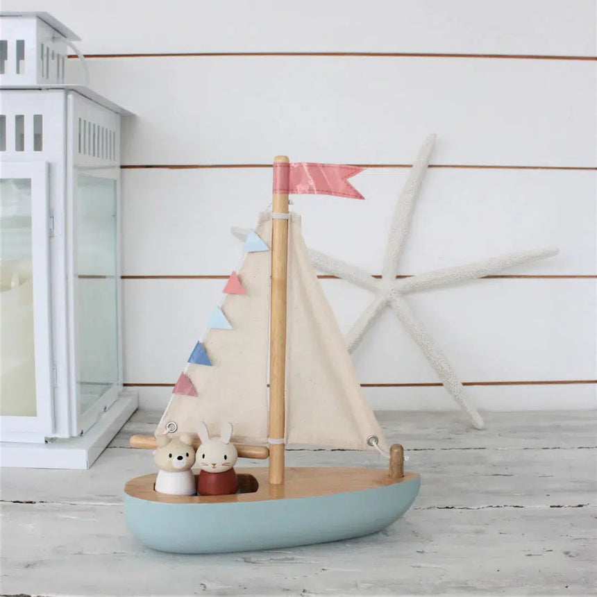 Tenderleaf Toys - Sailaway Boat wooden play set | Scout & Co