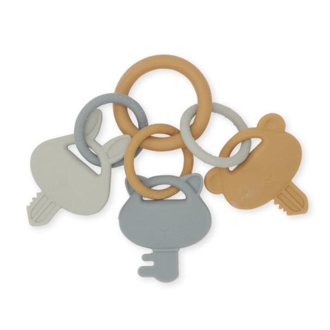Konges Sløjd - Keys baby toy - Quarry blue | Scout & Co