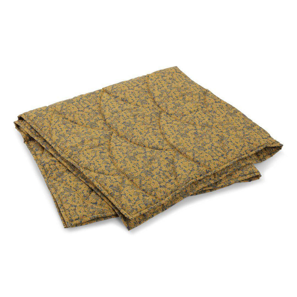 Konges Sløjd - Cotton baby quilt - Winter Leaves Mustard | Scout & Co