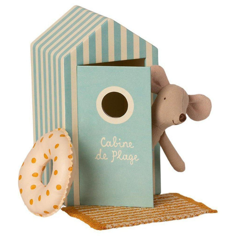 Maileg - Beach little brother mouse in Cabin de Plage | Scout & Co