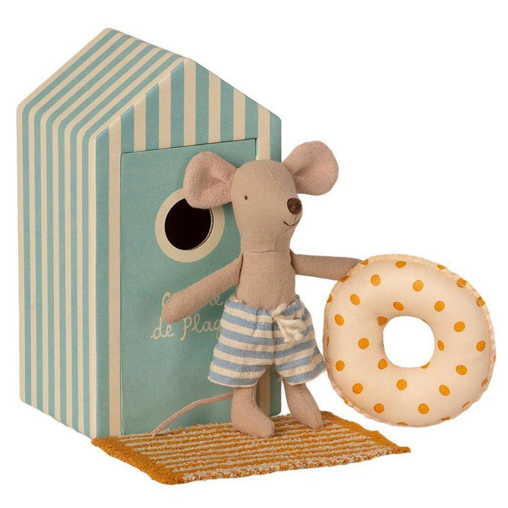 Maileg - Beach little brother mouse in Cabin de Plage | Scout & Co