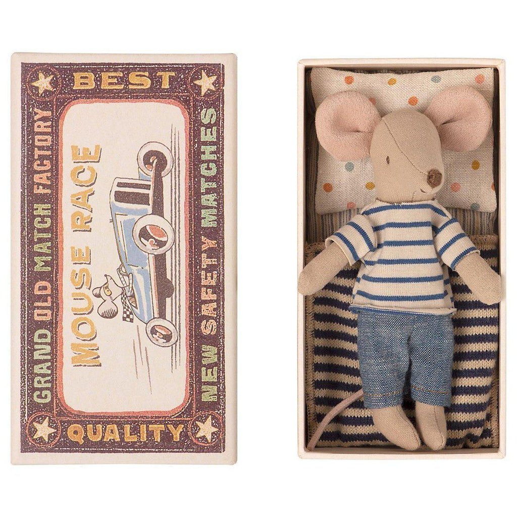 Maileg - Big brother mouse in box - striped top & jeans | Scout & Co