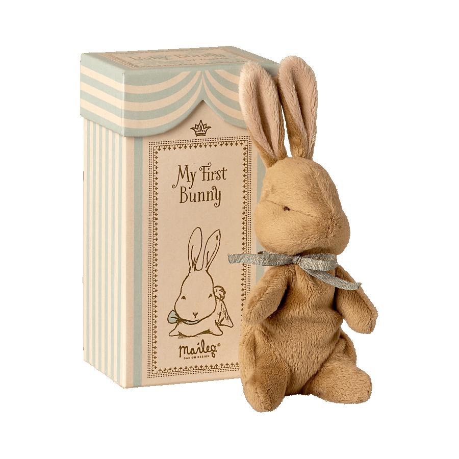 Maileg - My First Bunny soft toy - Light blue | Scout & Co