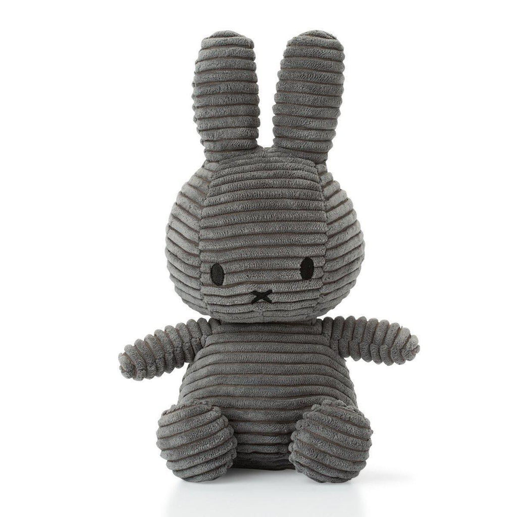Miffy - grey corduroy soft toy | Scout & Co