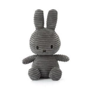 Miffy - grey corduroy soft toy - large | Scout & Co