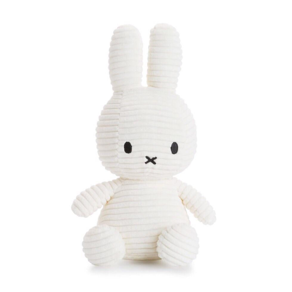 Miffy - white corduroy soft toy - large | Scout & Co