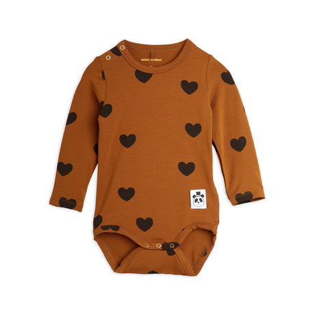 Mini Rodini - Basic hearts baby bodysuit | Scout & Co