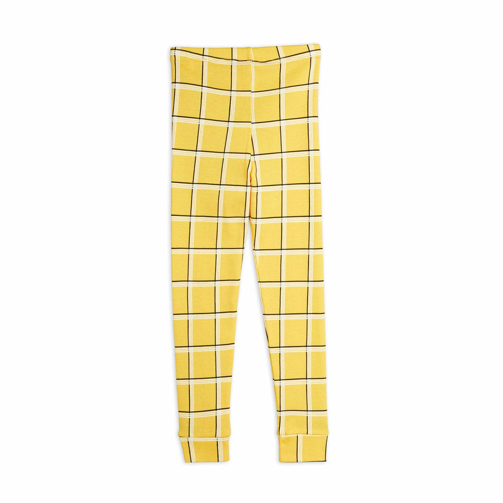 Mini Rodini - Check leggings - yellow | Scout & Co