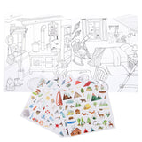 Moulin Roty - Explorer colouring + sticker book | Scout & Co